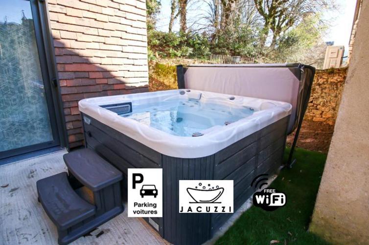 Bella&Vita, Jacuzzi Partagé&Parking avec Borne de Recharge Voiture Electrique Sarlat Esterno foto